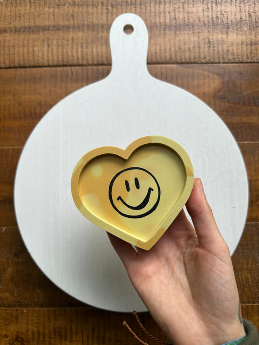 Happy Vibes Mini Heart Trinket Dish